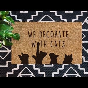 DECORATE WITH CATS DOORMAT